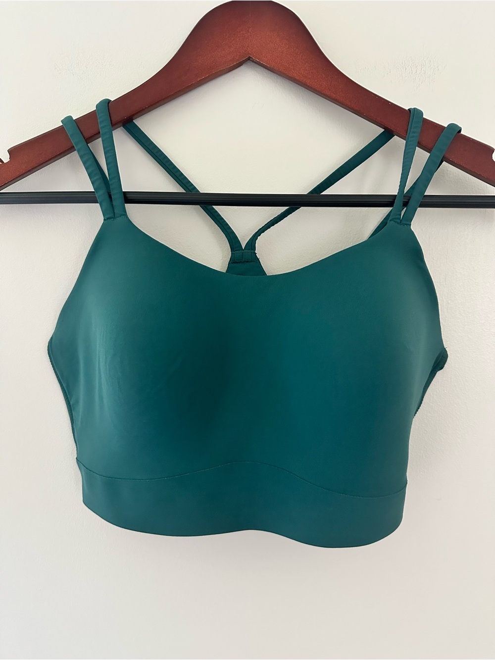 Soma Sport Teal Double-Strap Longline Yoga Sports Bra Lounge Comfy Wireless